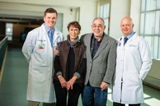 Walter and Carole Young with Doctor Kerrington Smith and Dr. Timothy Gardner